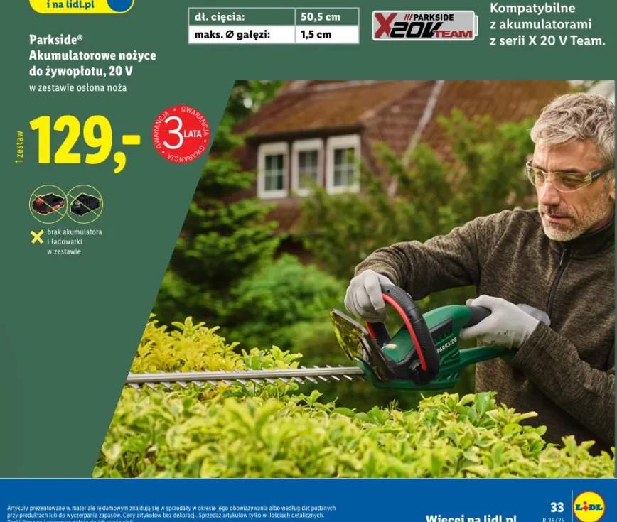 nożyce do żywopłotu akumulatorowe