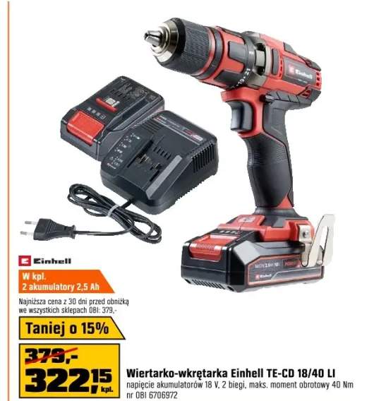 wiertarko-wkrętarka akumulatorowa
