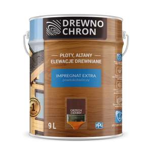 Drewnochron Impregnat Extra powłokotwórczy orzech ciemny - 9L