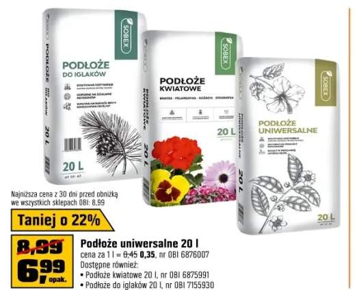 Sobex podłoże do iglaków - 20 l