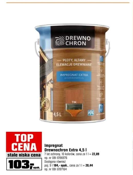 Drewnochron Impregnat Extra powłokotwórczy palisander - 4,5L