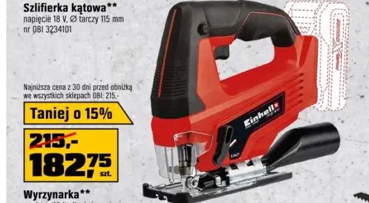 Einhell Wyrzynarka TC-JS 18 Li-Solo 215x90x240mm