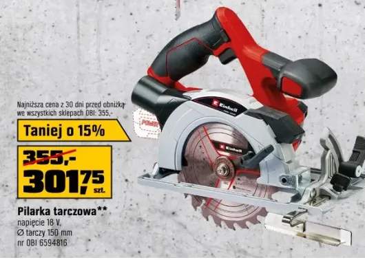 Einhell Pilarka tarczowa TE-CS 18/150 Li Solo 18V 150 mm
