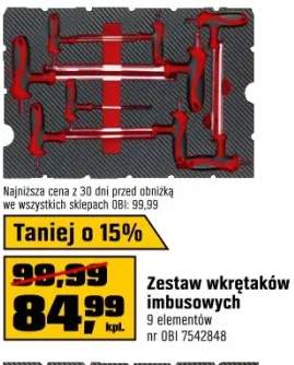 Einhell Wkład piankowy z zestawem wkrętaków imbusowych do walizki E-CASE - 9 cz.