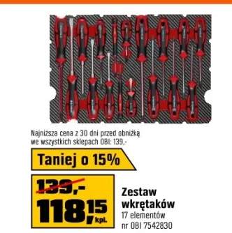 Einhell Wkład piankowy z zestawem wkrętaków do walizki E-CASE - 17 cz.