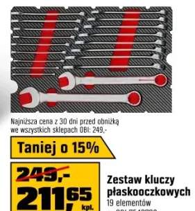 Einhell Wkład piankowy z kluczami płasko-oczkowymi do walizki E-CASE - 19 cz.