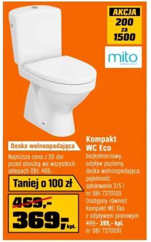 Mito Kompakt WC Eko z deską wolnoopadającą