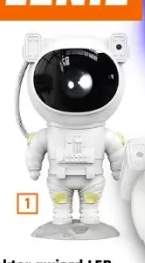 Eko-Light Projektor Gwiazd LED Astronauta z pilotem
