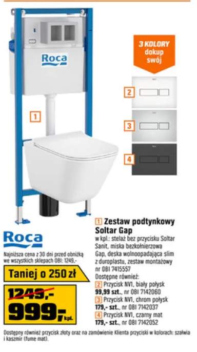 Zestaw podtynkowy Soltar Gap