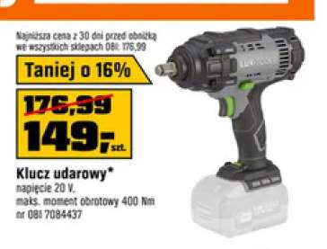 Klucz udarowy LUX-TOOLS napięcie 20V maks. moment obrotowy 400Nm