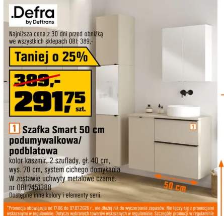Szafka Smart 50 kaszmir