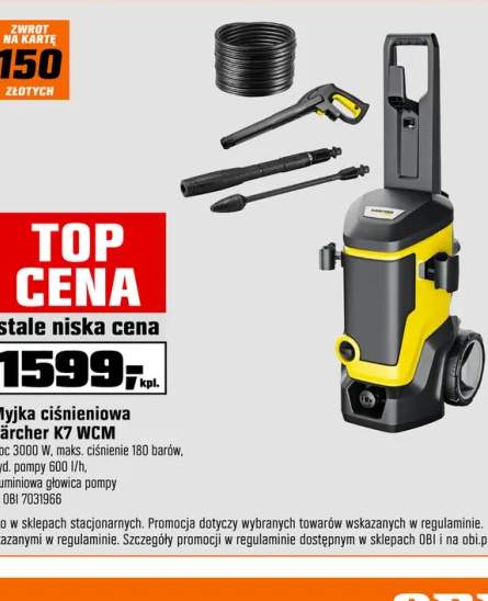 Kärcher myjka ciśnieniowa K 7 WCM 3000 W