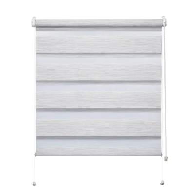 Mini roleta ZEBRA SILK Dzień/Noc stalowa 38 cm x 140 cm