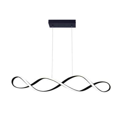 GoldLux Lampa wisząca LED INFINITO L 34W 4000K 5300lm czarna
